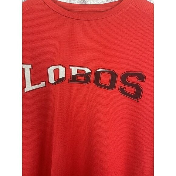 Lobos UNM University of New Mexico Red Training Shirt Top Tee Men's Medium - Picture 2 of 11